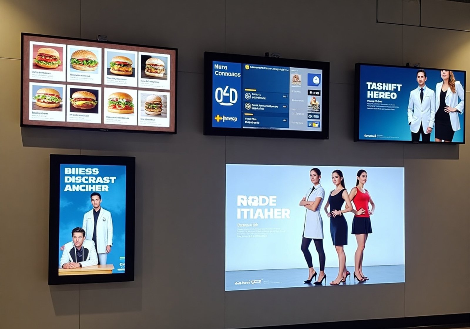 Multi-screen digital advertising board for branding