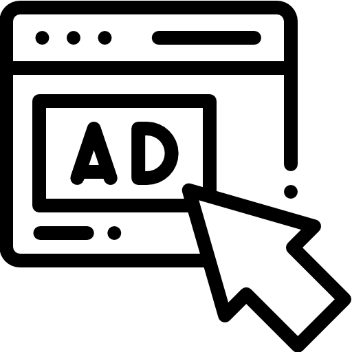 Online advertising and PPC campaign icon