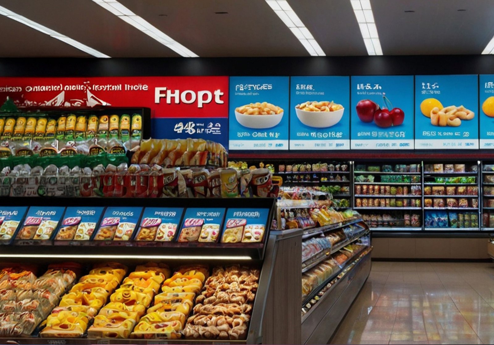Digital screen for interactive content and ads