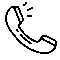 Phone support icon for customer service contact